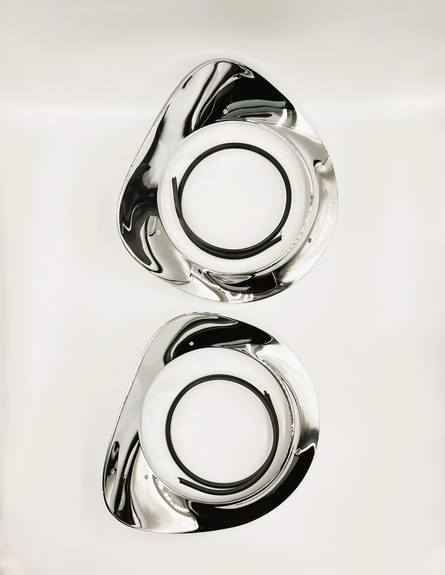 HEADLIGHT BEZELS, PAIR, 55-57