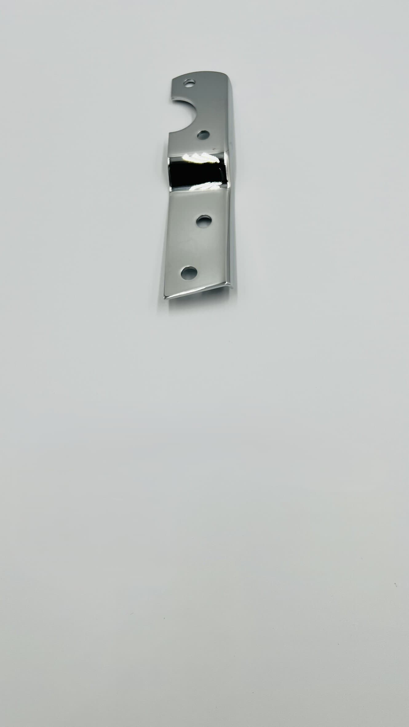 CHEVY GMC TRK TAIL LIGHT BRKT CHROME , LH STEPSIDE 55-66